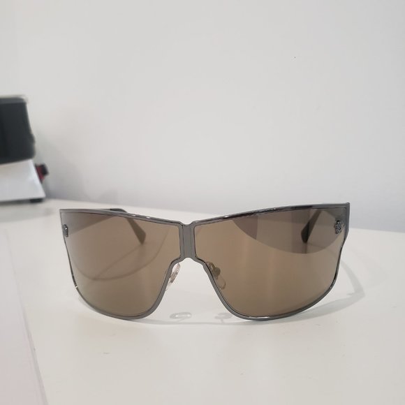 VERSACE MOD 2206 1001/5A Unisex Shield Silver - Picture 7 of 8